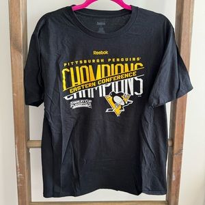 Reebok Pittsburgh Penguins 2017 Eastern Conference Champions TShirt with Players